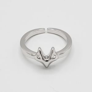 Sterling Silver Fox Toe Ring